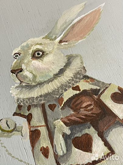 Стул роспись алиса в стране чудес