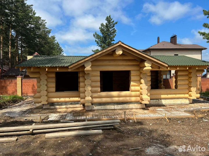 Оцилиндрованное бревно от производителя