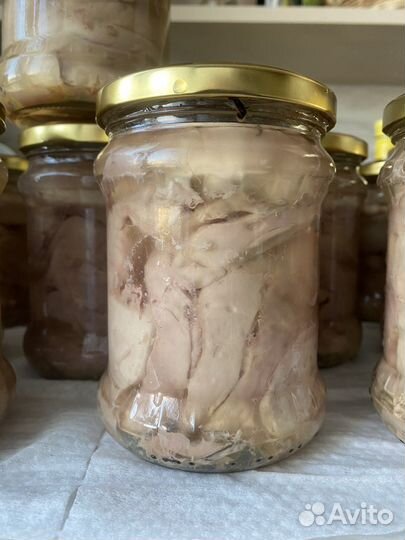 Печень трески в стекле