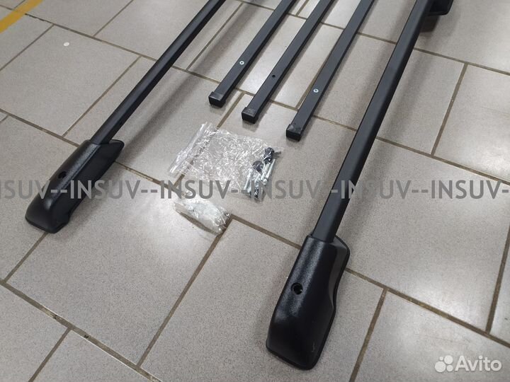 Рейлинги Лада Ларгус с поперечинами (черные) vamer