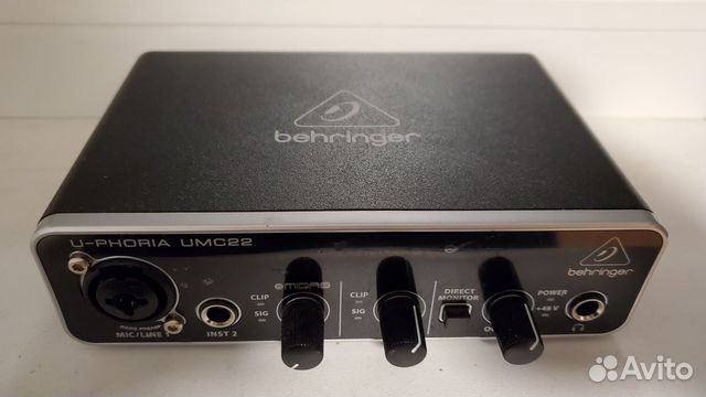 Звуковая карта behringer u-phoria umc22 купить в Санкт-Петербурге ...