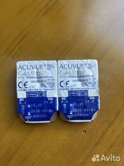 Линзы Acuvue Oasys -5,25, 8.4