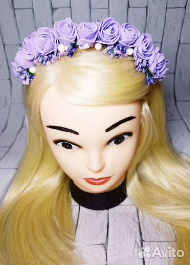 Ободок на праздник утренник ручной работы цветы