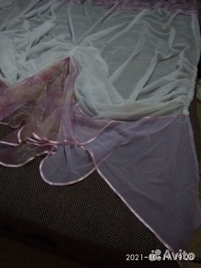 Тюль на кухню, арка