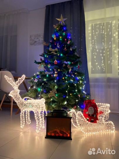 Световая фигура Олень 396 LED IP44 114см