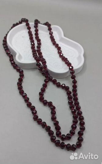 Бусы под гранат