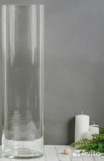 Ваза стекло IKEA напольная большая