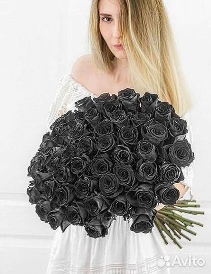 Чёрные розы Доставка цветов Букеты