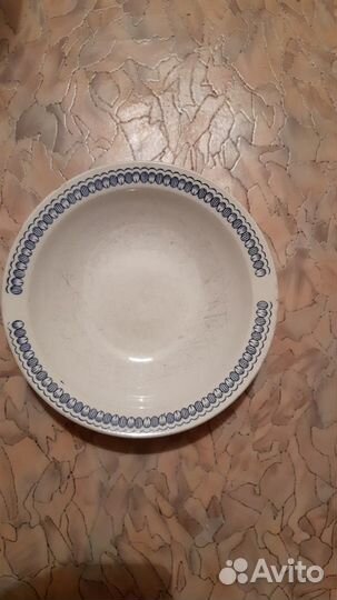 Тарелки фаянс б/у для супа и горячего