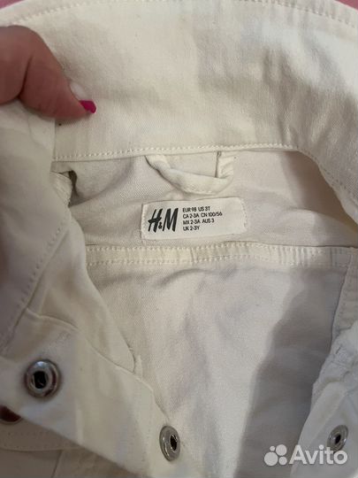 Джинсовая куртка H&M 92 98 детская