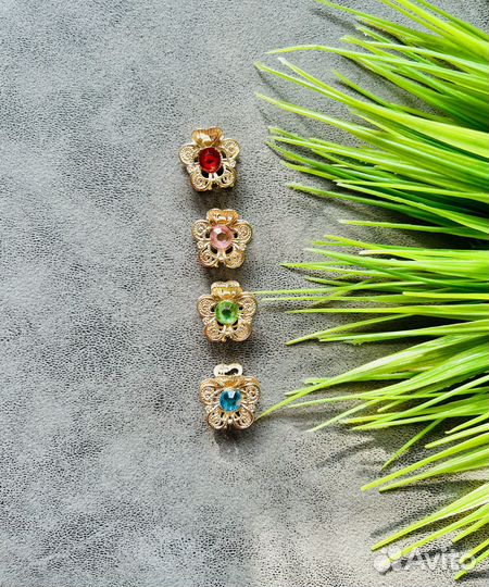 Заколка для волос крабик металлический