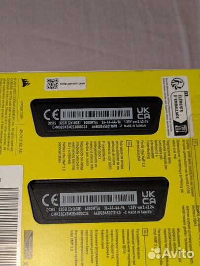 Corsair Vengeance 32gb DDR5 6000mhz (новая)