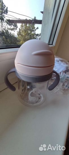 Поильник с трубочкой новый