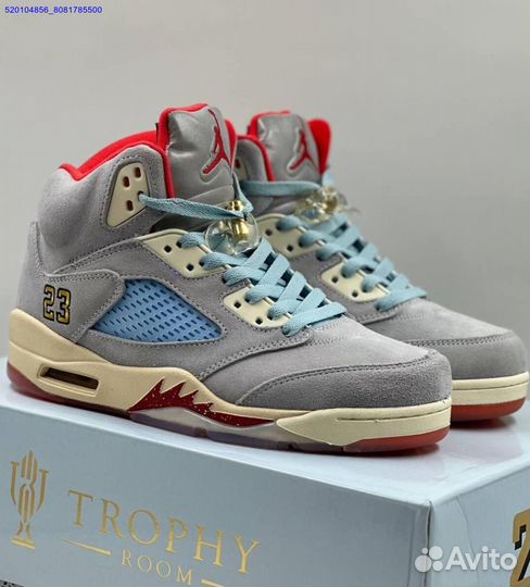 Кроссовки Nike Air Jordan 5 Retro Grey (Арт.74066)