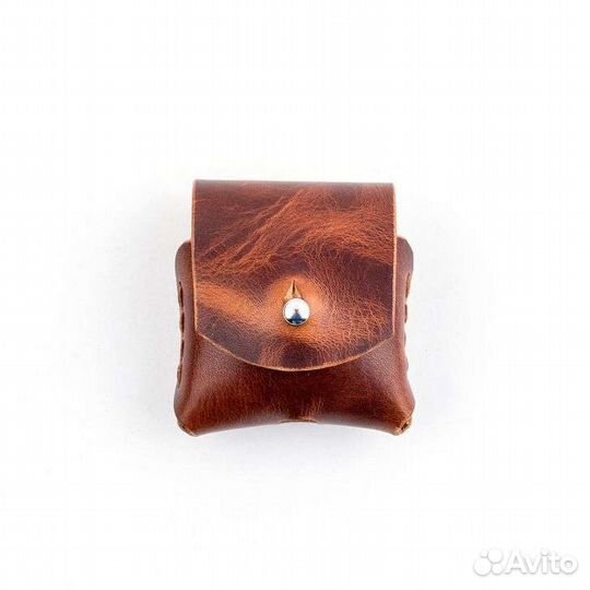 Кожаный чехол для airpods ручной работы