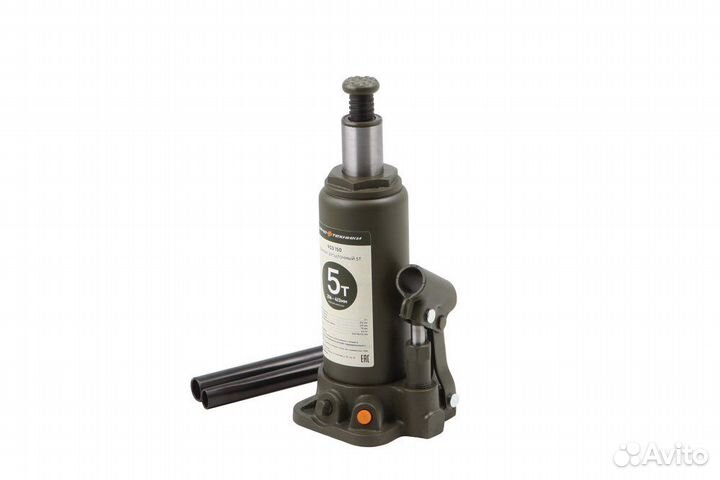 Домкрат бутылочный 216-413мм 5 тонн, в кейсе