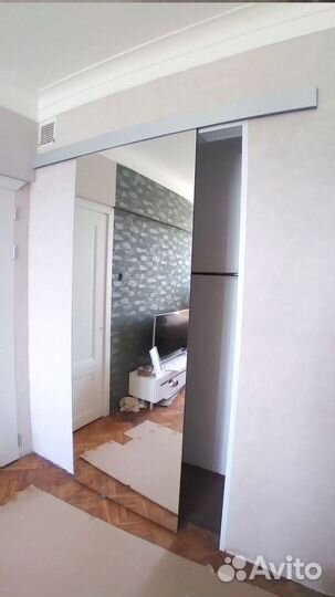 Распашные стеклянные двери