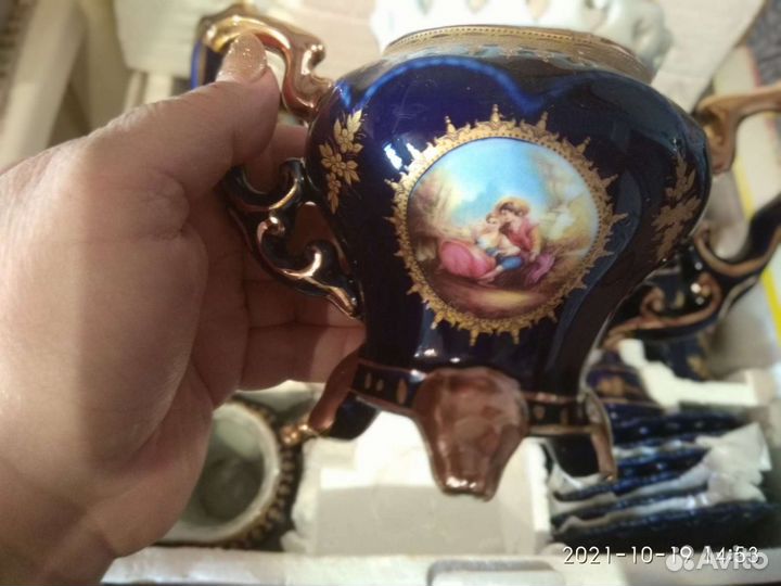 Сервиз Мадонна Винтаж кобальт из 17 предметов