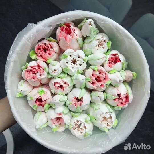 Сладкий букет из зефира