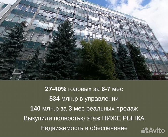 Инвестиции в недвижимость залог 18,1млн.инвестору