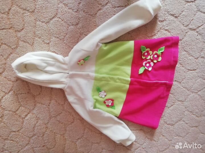 Летний плащ из флиса на девочку 6-7 лет