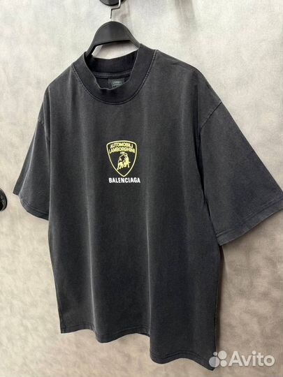 Футболка Balenciaga Lamborghini оверсайз