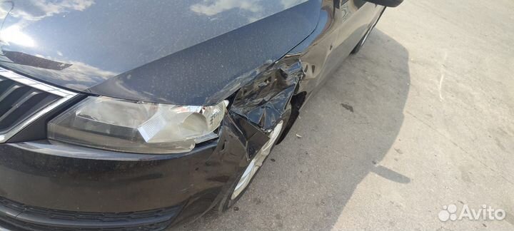 Бампер передний skoda rapid 2014