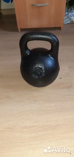 Чугунная гиря 24 кг. Уральская