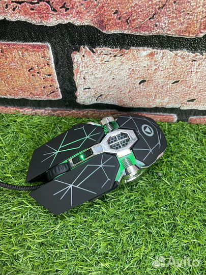 Компьютерная проводная игровая бесшумная мышь