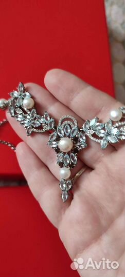 Колье серебро