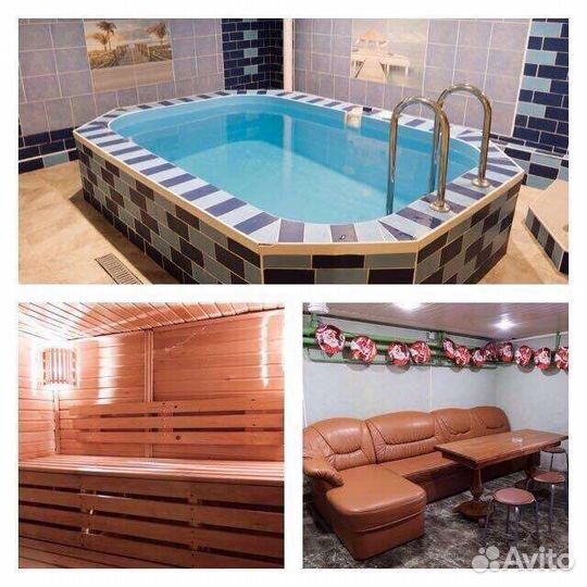 Аренда бани на дровах с джакузи или сауны с бассей