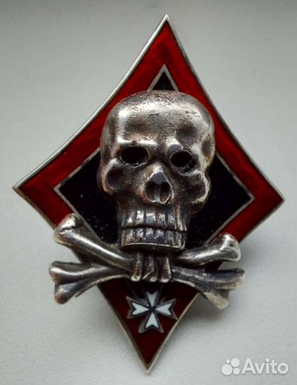 Знак риа Корниловцы Белая Гвардия серебро