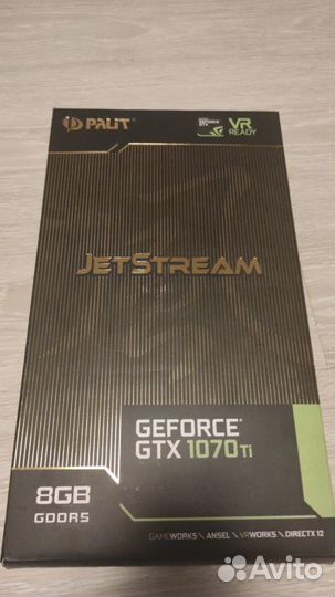 Видеокарта GTX 1070ti 8gb JetStream