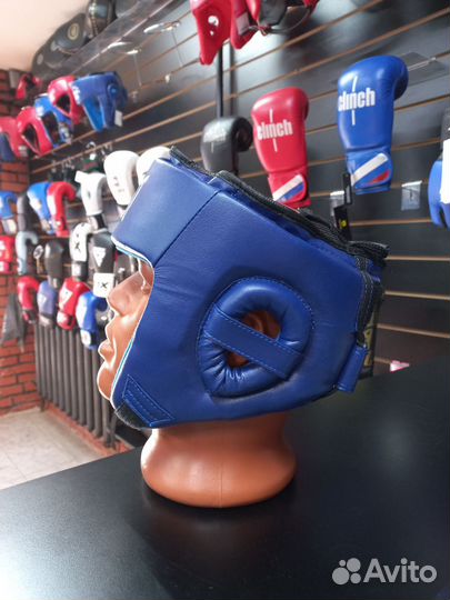 Боксерский шлем Everlast Blue