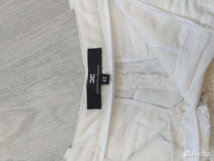 Elisabetta franchi шорты белые 42 оригинал