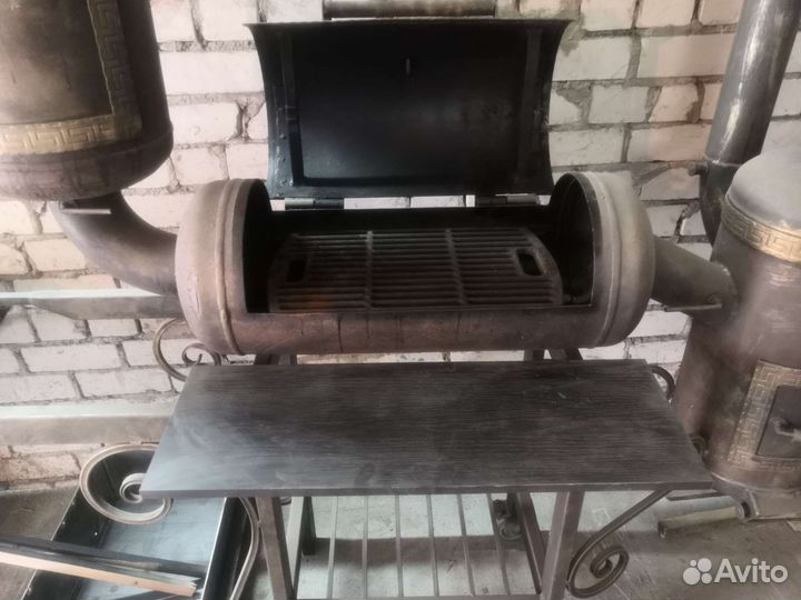 Барбекю-мангал, коптильня, и печь под казан-смокер