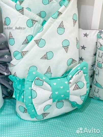 Бант для конверта на выписку