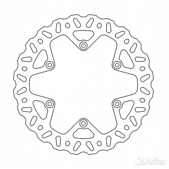 Задний тормозной диск moto-master nitro 240мм