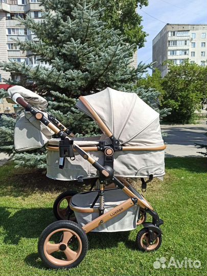 Новая коляска для новорожденных Luxmom 518 2в1