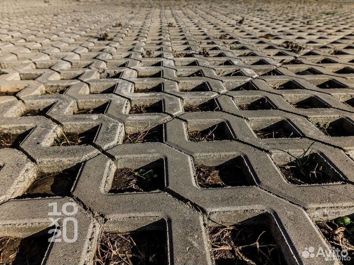 Тротуарная плитка, бордюры, газонная решетка