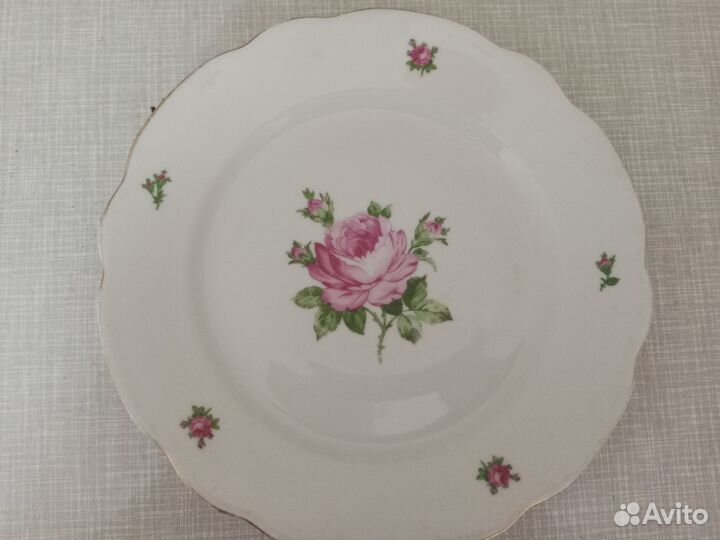 Посуда ГДР Kahla, зик: селедочница, тарелки, блюдо