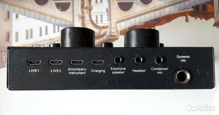 Live sound card V8 Dj контроллер