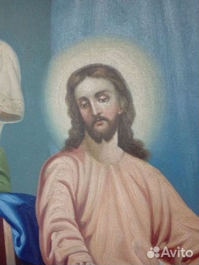 Икона картина маслом на холсте