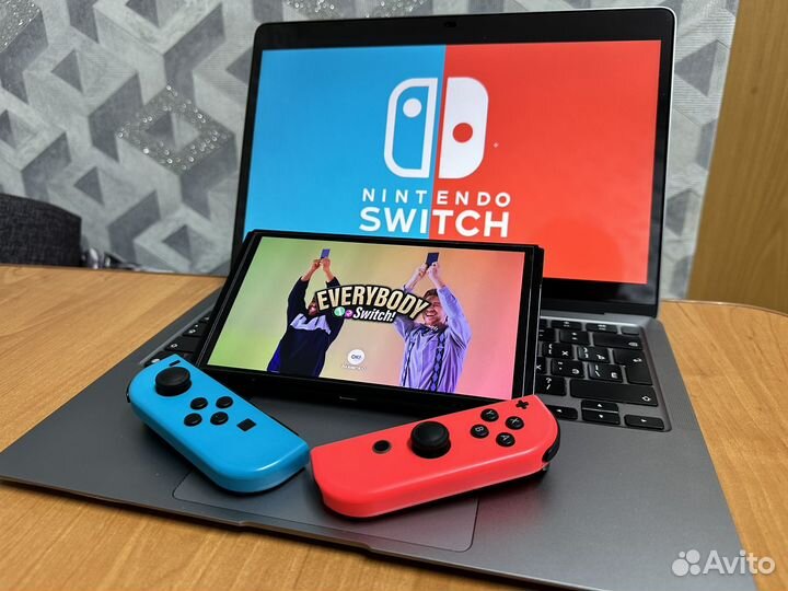 Nintendo Switch oled прошитая 128GB(hwfly/picofly)