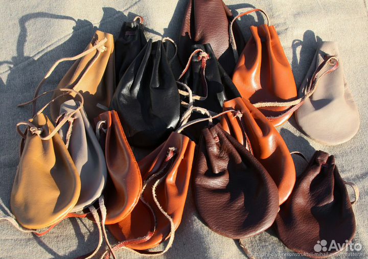 Кисет из натуральной кожи