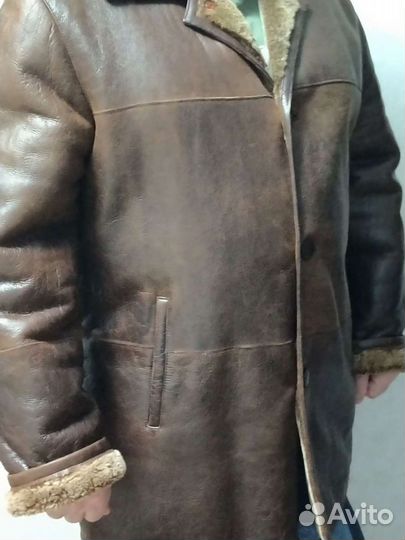 Дубленка натуральная мужская 52 54