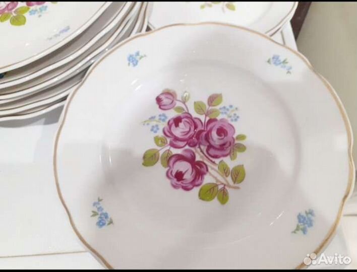 Тарелки Дулево фарфор СССР