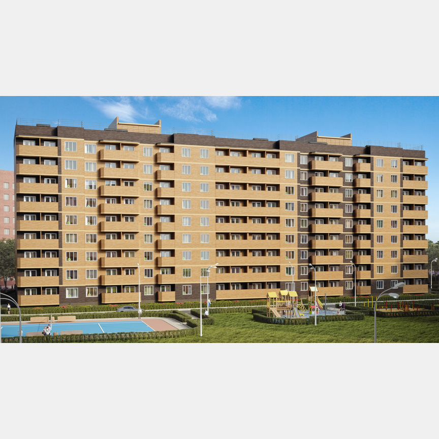 2-к. квартира, 59,1 м², 1/9 эт.