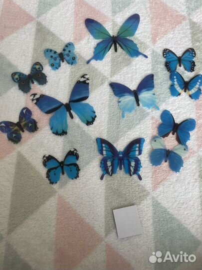 Бабочки на стену интерьерные