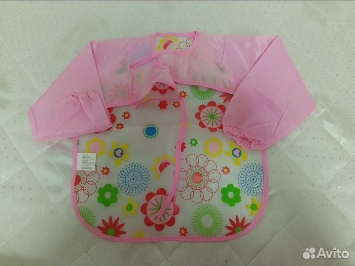 Слюнавчик нагрудник фартук с рукавами новый